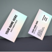 Pastel Gradient Dreamy Hair Makeup Business Card 名刺