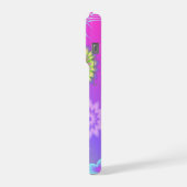 Pastel Gradient Flowers and Butterflies iPhoneケース (左側面)