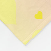 pastel gradient heart blanket フリースブランケット (角)