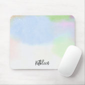 Pastel Gradient Personalized Mouse Pad Stylish マウスパッド (マウス)