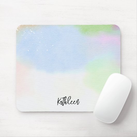 Pastel Gradient Personalized Mouse Pad Stylish マウスパッド (マウス)