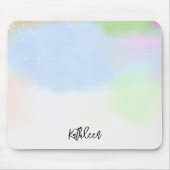 Pastel Gradient Personalized Mouse Pad Stylish マウスパッド (正面)