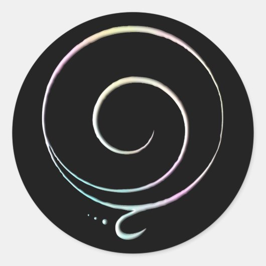 Pastel Gratitude  ラウンドシール (正面)