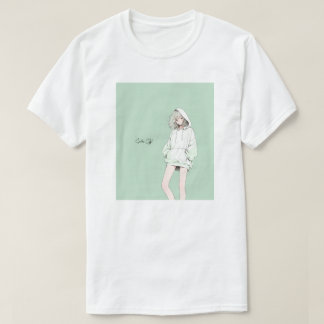 Pastel Green JK Tシャツ｜寿司娘 GenerativeAI Tシャツ