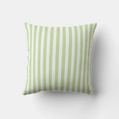 Pastel Green Monogram Stripe Preppy & Chic Spring  クッション (裏面)