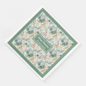 Pastel Green Napkins Personalized Christmas Decor (コーナー)