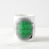 Pastel Green Watercolor Golden Retriever Custom コーヒーマグカップ (中央)