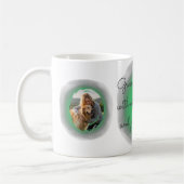 Pastel Green Watercolor Golden Retriever Custom コーヒーマグカップ (左)