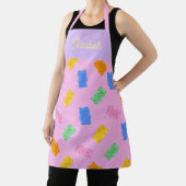 Pastel Gummy Bear Aesthetic Personalized Apron エプロン (インサイチュ)