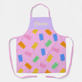 Pastel Gummy Bear Aesthetic Personalized Apron エプロン (正面)