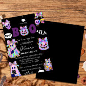 Pastel Halloween Girl Birthday Invitation, Spooky  招待状