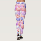 Pastel Halloween Pumpkin Sparkle Leggings レギンス (裏面)