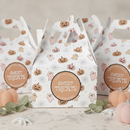 Pastel Halloween Pumpkins Ghosts パターンID1326 フェイバーボックス