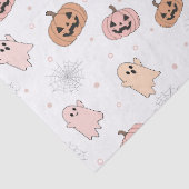 Pastel Halloween Pumpkins Ghosts パターンID1326 薄葉紙 (詳細)