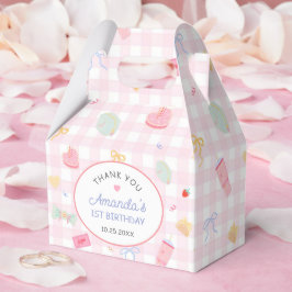 Pastel Hand Drawn Pretty Girl Birthday Party フェイバーボックス