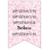 Pastel Happy Birthday to You Any Age 8 Photos バンティングフラッグ (第1の旗)