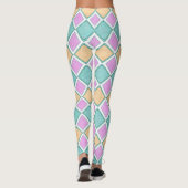 Pastel Harlequin Prism Diamond Pattern レギンス (裏面)