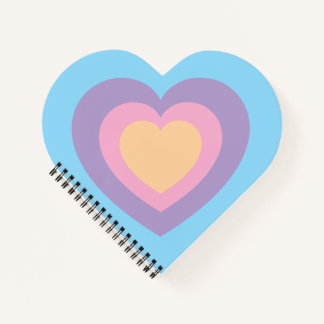 pastel heart notebook ノートブック