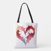 Pastel Heart Tote Bag トートバッグ (裏面)