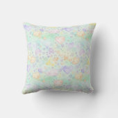 Pastel Hearts & Clouds Watercolor Dream (2) クッション (裏面)