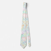 Pastel Hearts & Clouds Watercolor Dream (2) ネクタイ (正面)
