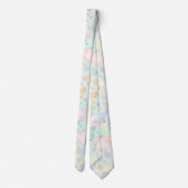 Pastel Hearts & Clouds Watercolor Dream (2) ネクタイ (裏面)