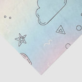 Pastel Hearts & Clouds Watercolor Dream (8) 薄葉紙 (詳細)