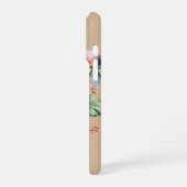 Pastel hibiscus watercolor iPhoneケース (左側面)