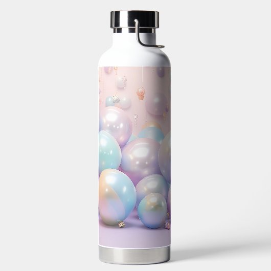 PASTEL HOLIDAY CHRISTMAS BALLS ウォーターボトル (左面)