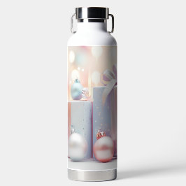 PASTEL HOLIDAY CHRISTMAS PRESENTS AND BALLS ウォーターボトル