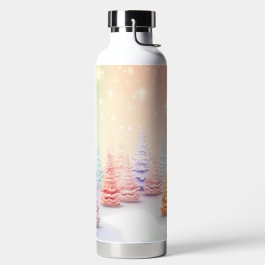 PASTEL HOLIDAY CHRISTMAS TREES ウォーターボトル (左面)