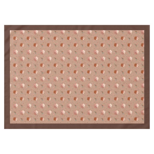 Pastel Holiday Tablecloth Groovy 70s Gift Idea テーブルクロス (正面(横))