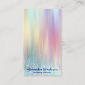 Pastel Holographic Modern Branding 名刺 (正面)
