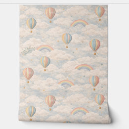 Pastel Hot Air Balloon Sky Wallpaper 壁紙