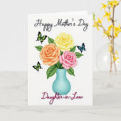 Pastel Hued Mothers Day Card カード (黄色い花)