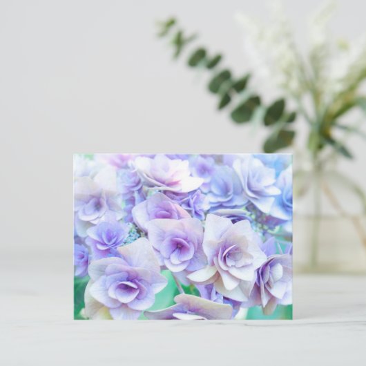 pastel hydrangea ポストカード (スタンド正面)