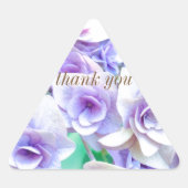 pastel hydrangea 三角形シール (正面)