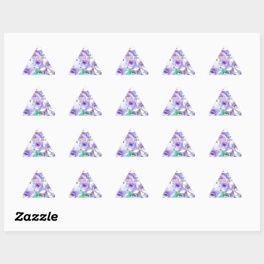 pastel hydrangea 三角形シール (シート)