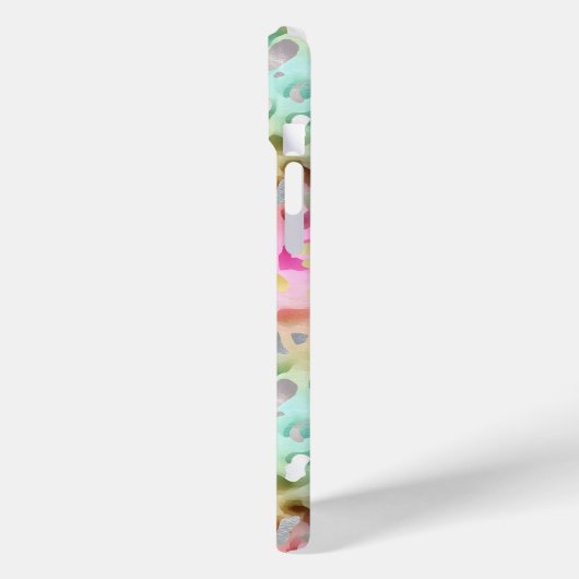 Pastel Iridescent Leopard Print Monogrammed Case-Mate iPhoneケース (裏面 / 左)