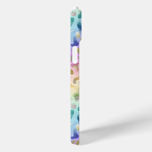 Pastel Iridescent Leopard Print Monogrammed Case-Mate iPhoneケース (裏面 / 右)