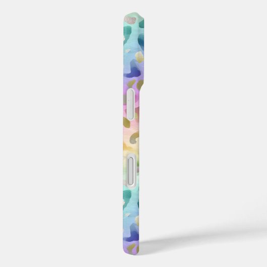 Pastel Iridescent Leopard Print Monogrammed Case-Mate iPhoneケース (裏面 / 右)