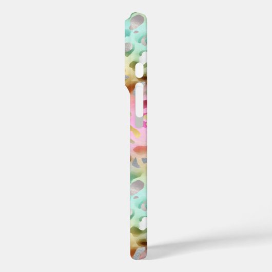 Pastel Iridescent Leopard Print Monogrammed Case-Mate iPhoneケース (裏面 / 左)