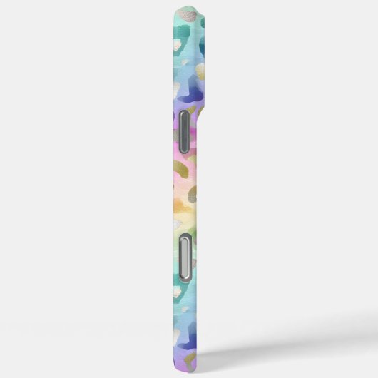 Pastel Iridescent Leopard Print Monogrammed Case-Mate iPhoneケース (裏面 / 右)