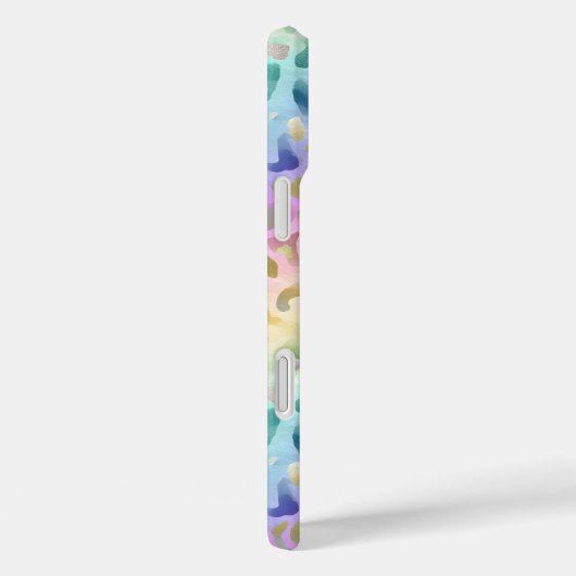 Pastel Iridescent Leopard Print Monogrammed Case-Mate iPhoneケース (裏面 / 右)