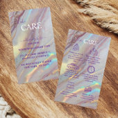 Pastel Iridescent Marble Cake Care  名刺