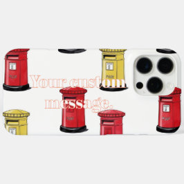 Pastel Japanese Postbox: Watercolor Crayon Style  iPhone 16 Pro Maxケース