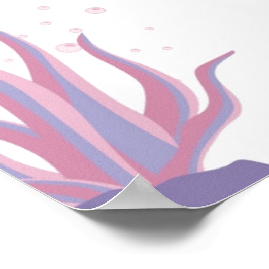 Pastel Jellyfish Dreams Customizable ポスター (角)