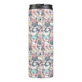 Pastel Kawaii Character Collage タンブラー (裏面)