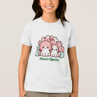 Pastel Kawaii Pets Illustration Cute Animals トライブレンドＴシャツ