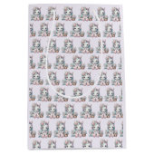 Pastel Kawaii Unicorn Doll with Flower Basket ミディアムペーパーバッグ (正面)